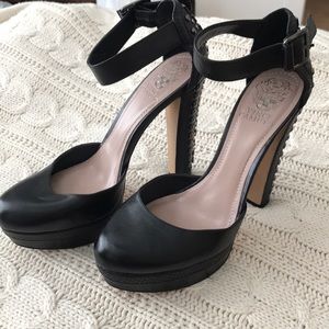 Vince Camuto studded black heels